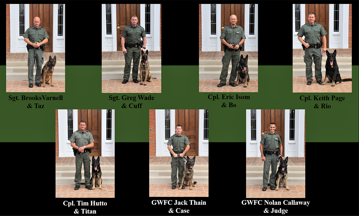 K9 Unit Department Of Natural Resources Division